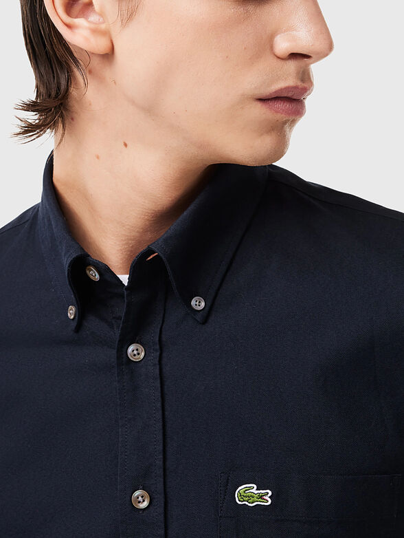 Blue cotton shirt - 4