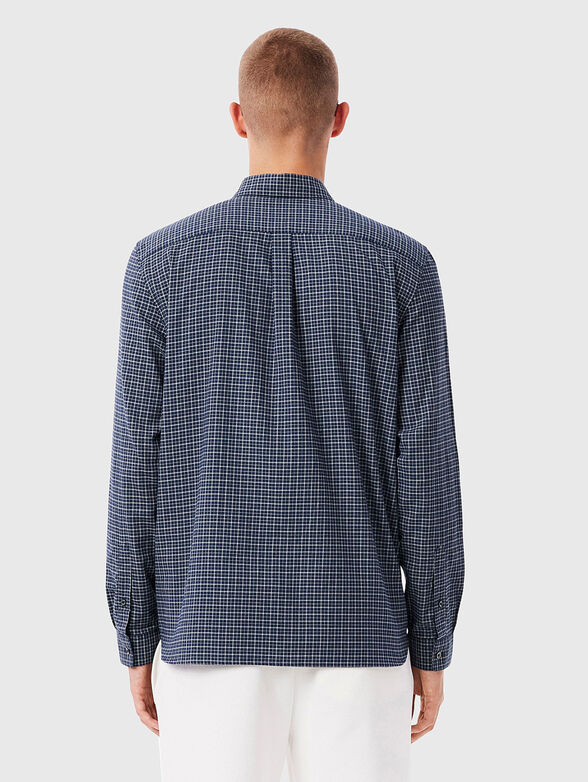 Regular fit plaid flannel shirt - 3