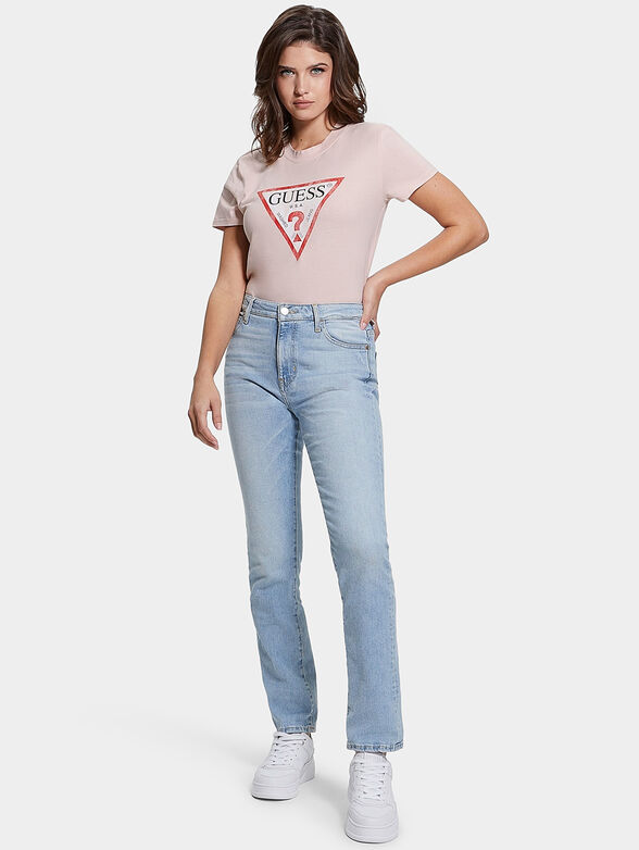 Blue T-shirt with logo print - 2