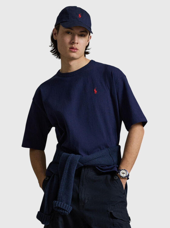 Тениска от памук с лого бродерия - 1