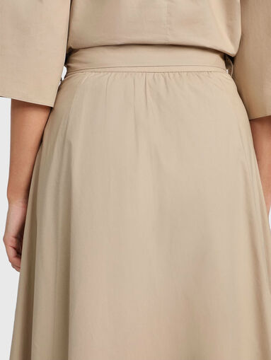 High waisted maxi skirt with buttons - 4