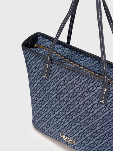 Bag with monogram logo print - 4