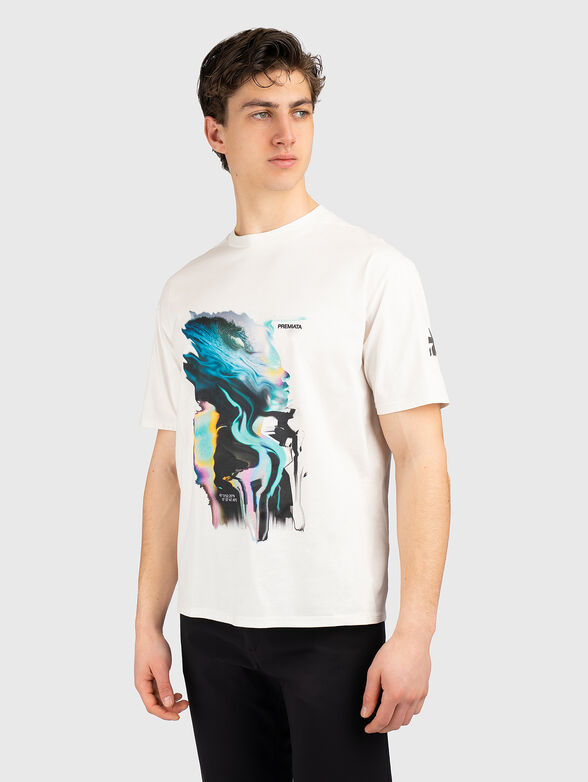 T-shirt with contrasting print - 1