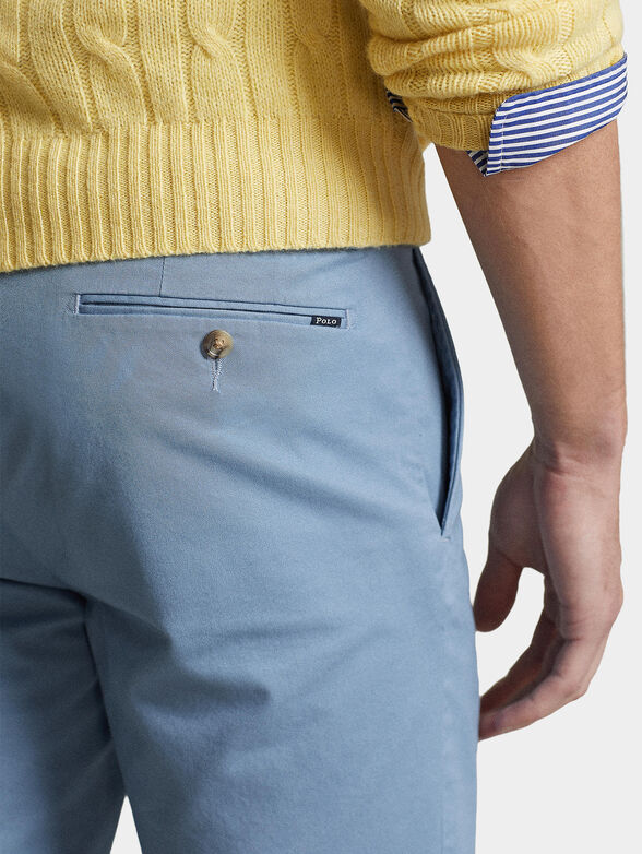 Blue chino shorts - 3
