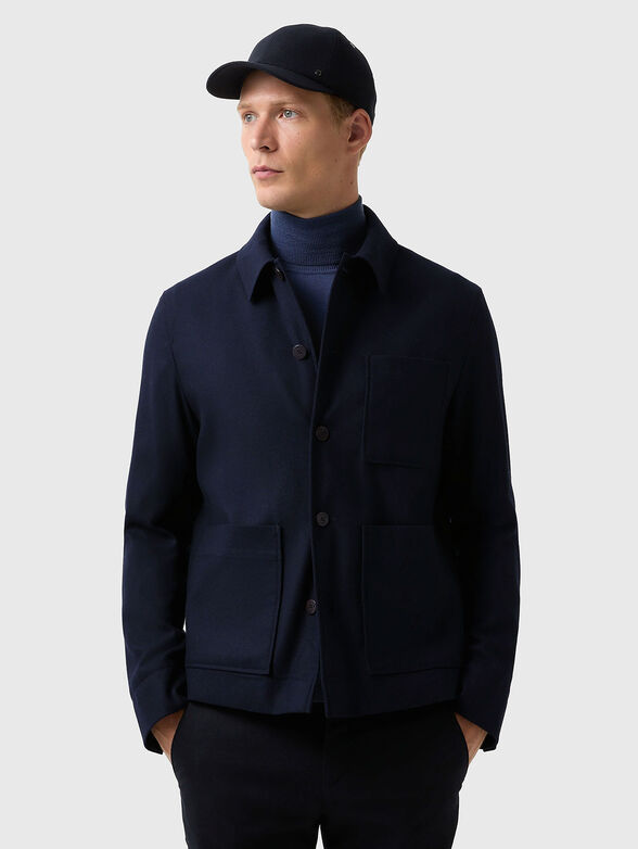 MIRCO wool jacket with buttons - 1