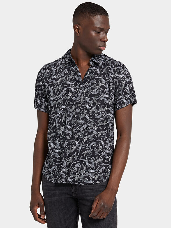 Shirt with short sleeves and animal motifs - 1