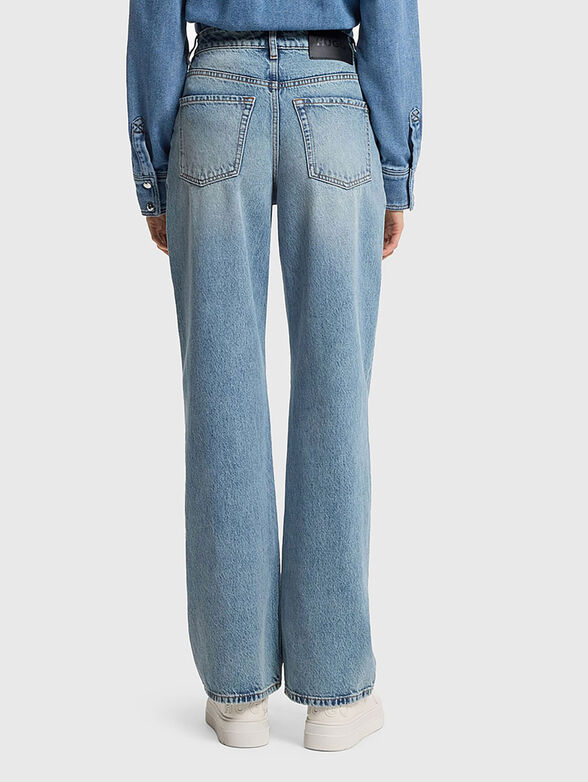 Light blue wide leg jeans - 2