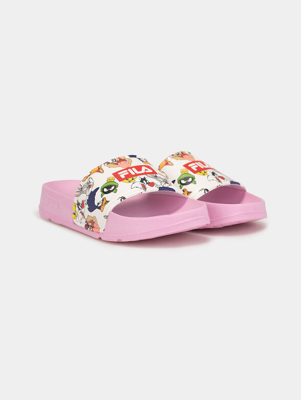 Beach shoes with Warner Bros print in navy blue - 2