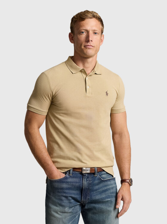 Polo shirt in beige colour - 1