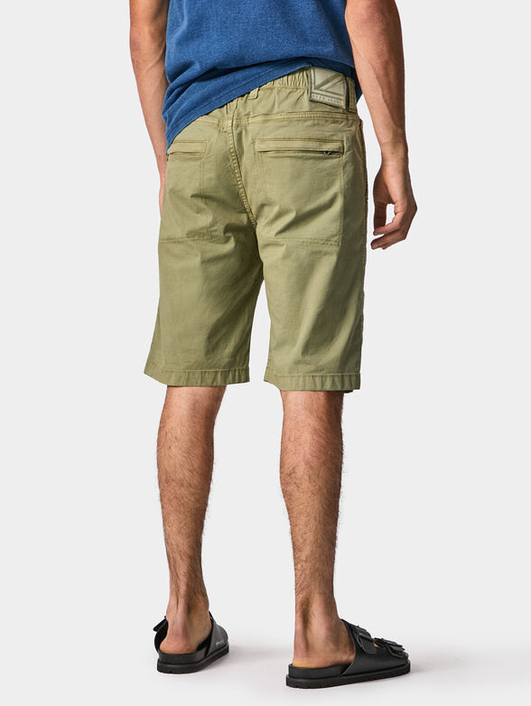 OWEN cotton shorts in green color - 2