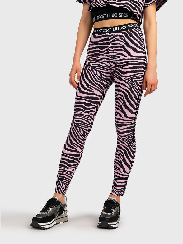 Leggings with animal print - 1