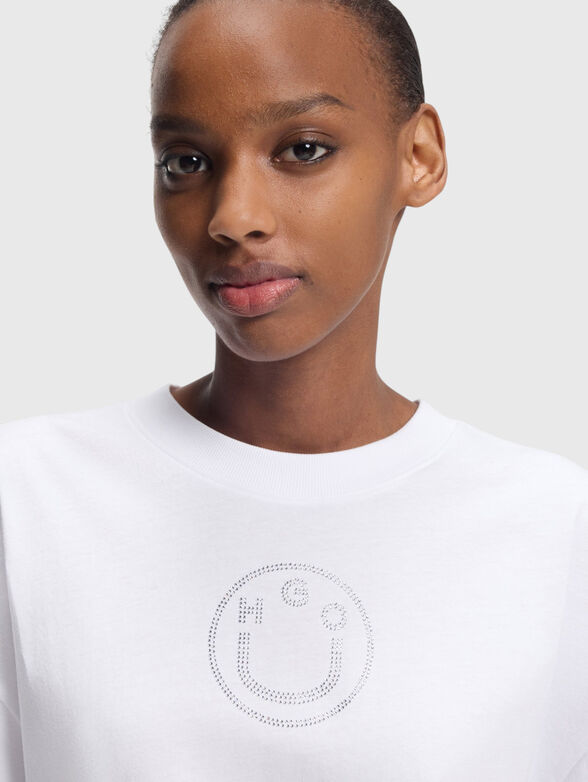 Oversized T-shirt with rhinestones - 4