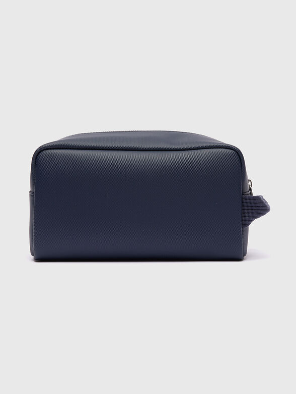 Black toiletry bag with logo accent - 2