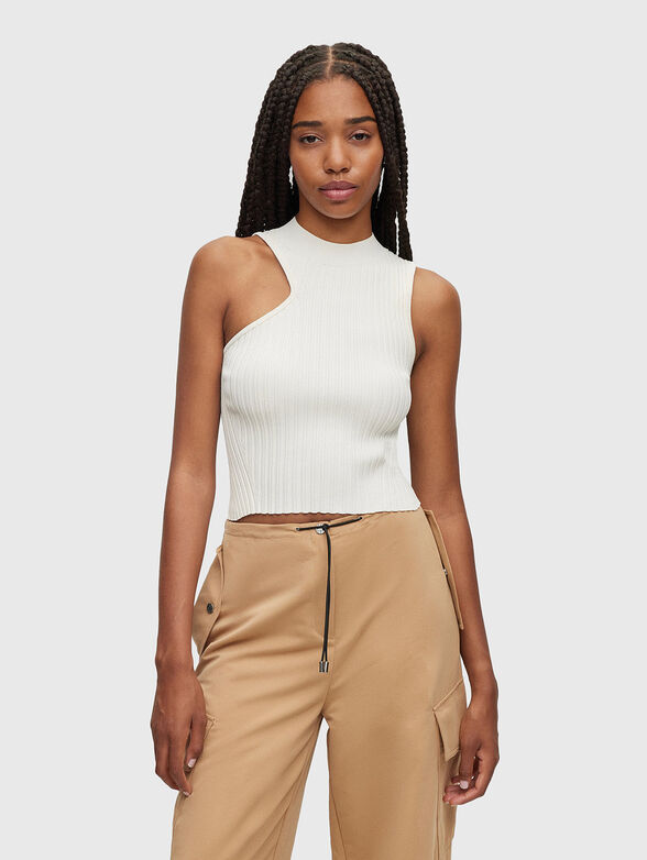 SHAREY asymmetrical detail top - 1