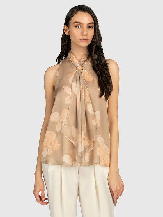 Top with floral print - 1