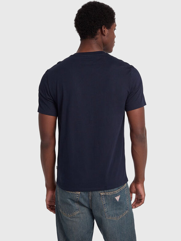 Black T-shirt with logo print - 3