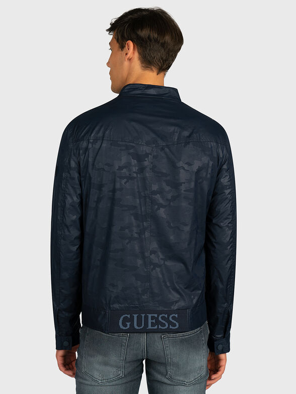 Biker jacket with camouflage print - 4