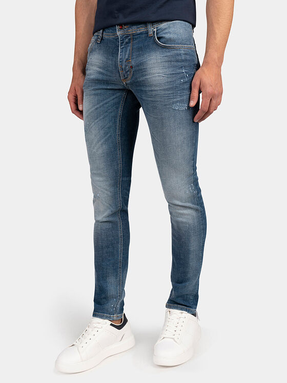 Skinny jeans with worn-out effect - 1