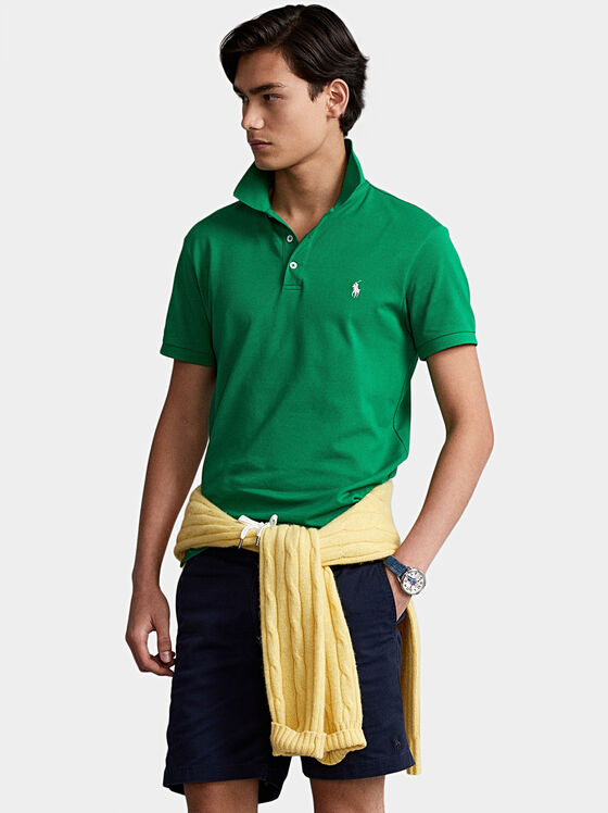 Polo shirt with logo embroidery - 1