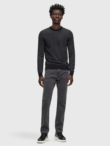 Dark grey slim-fit jeans - 5