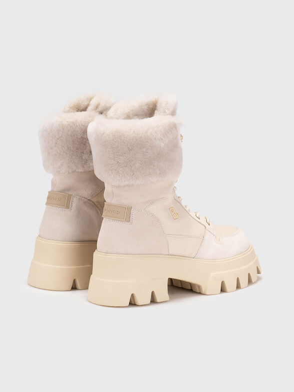 SAPPORO 3 boots in leather and wool - 3