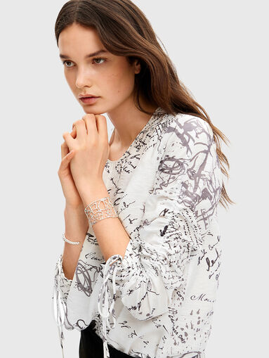 All over print blouse - 4