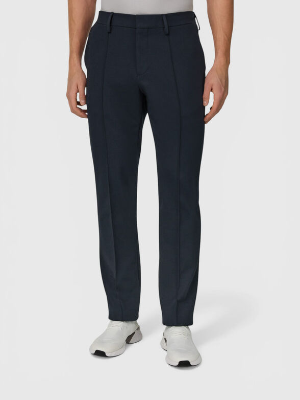 Slim-fit trousers with crease - 1