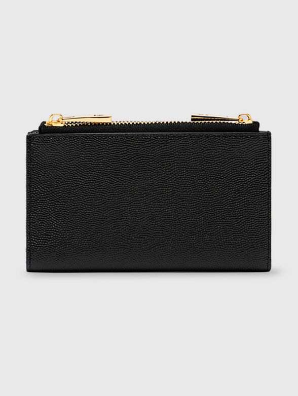 Leather cardholder with mini logo - 2