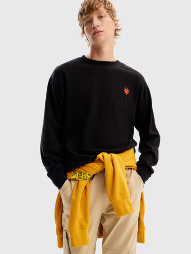 Blouse with print on the back - 4