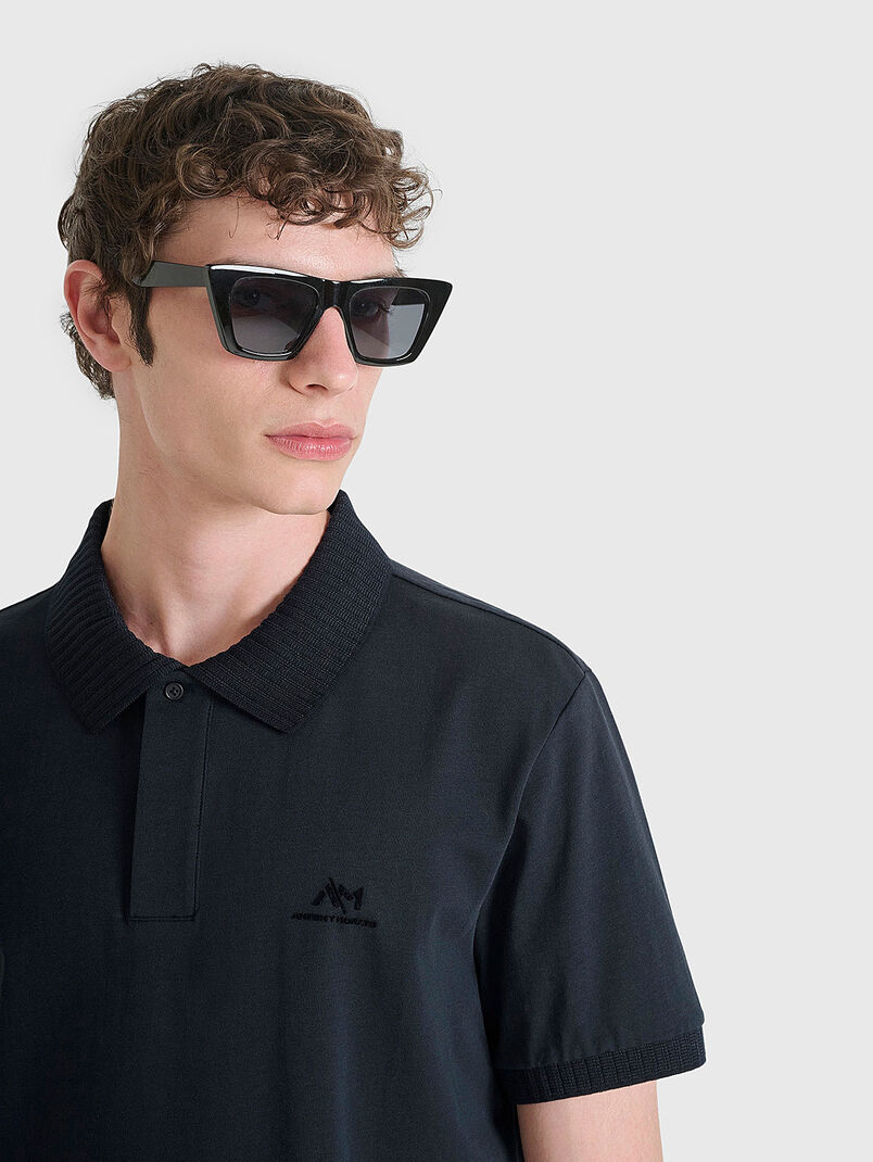 Short sleeve cotton polo shirt - 3