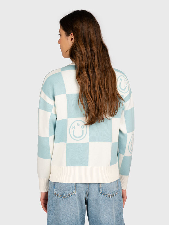 Sweatshirt with oval neckline and print - 3