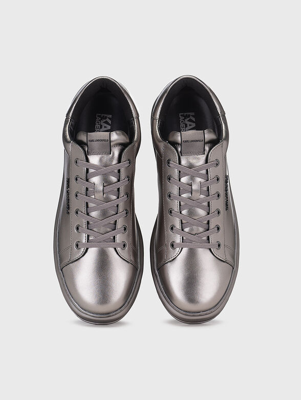 KAPRI silver leather shoes  - 6