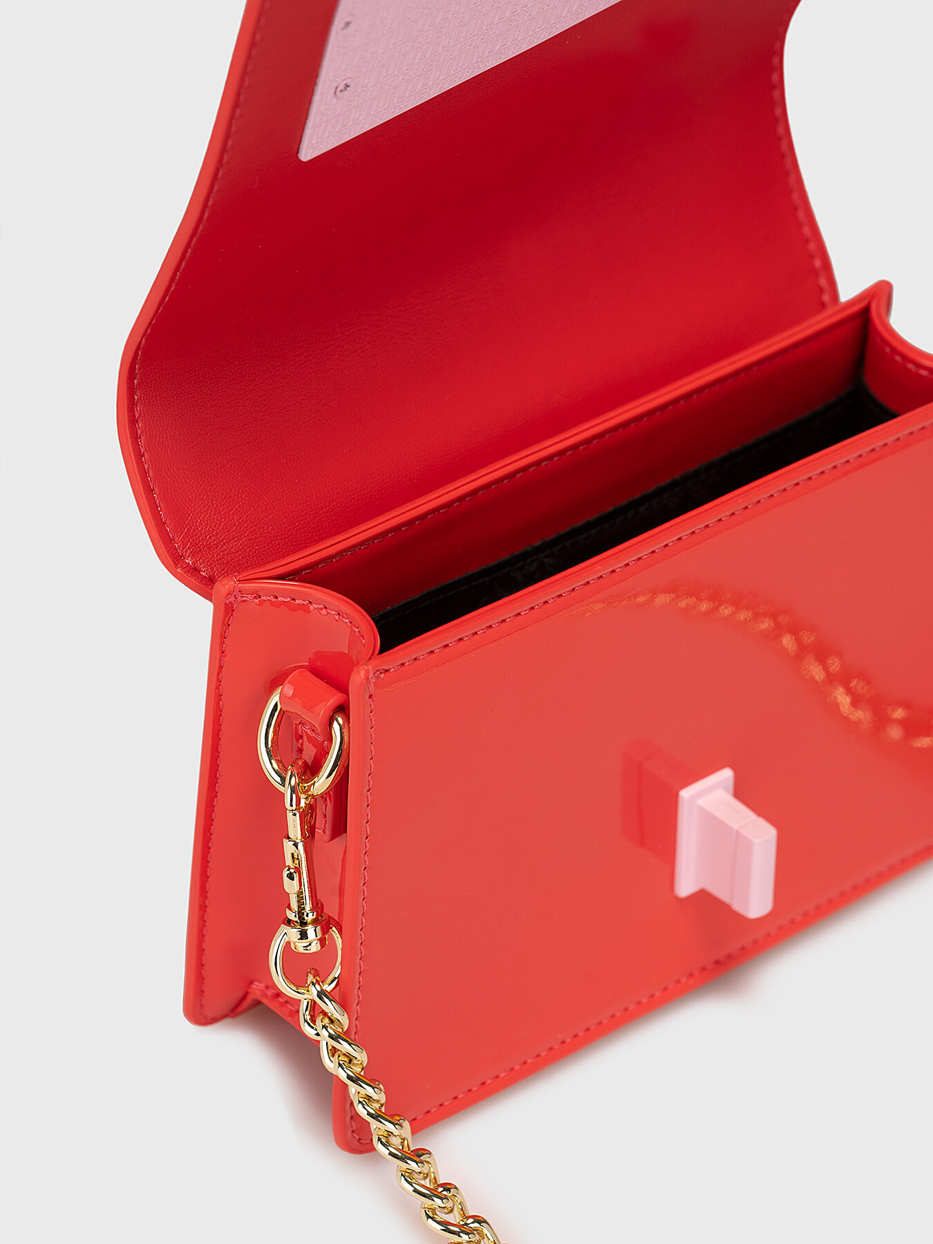 Red bag with logo accent brand VERSACE JEANS COUTURE