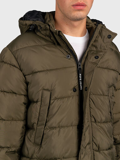 Quilted jacket with a hood HINDLEY - 4
