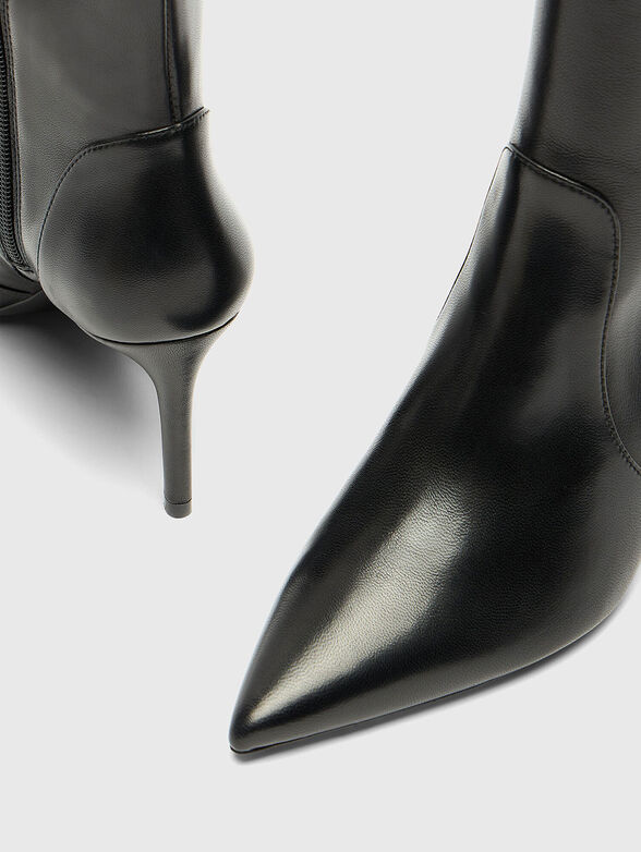 STUART POWER 75 leather boots with heel and zip - 5