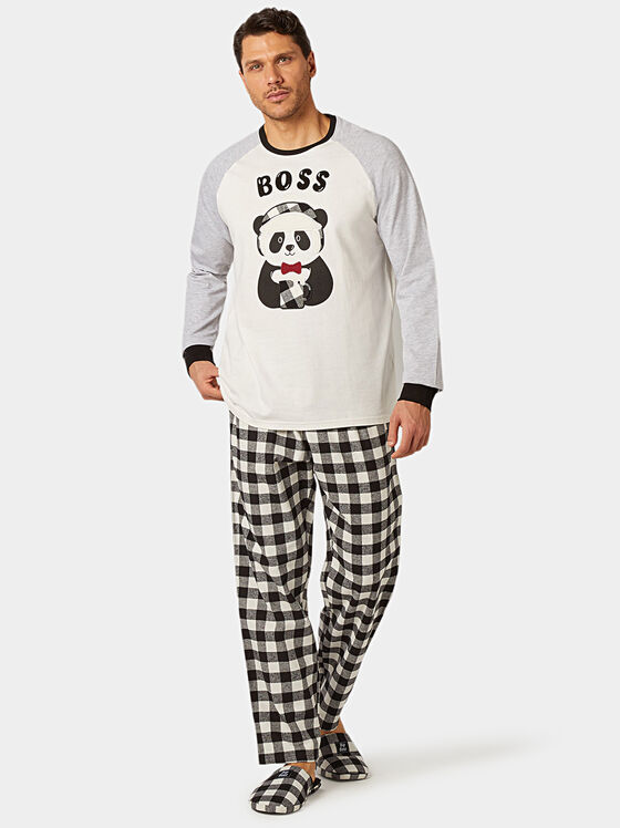 Пижама PANDA FAMILY от памук - 1