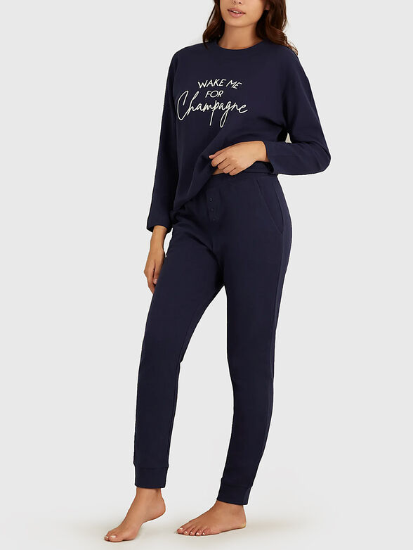 MIX & MATCH pyjama bottoms in dark blue - 1
