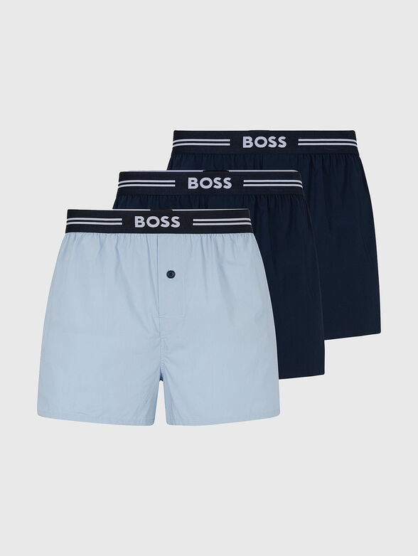 Set of three cotton boxers - 0