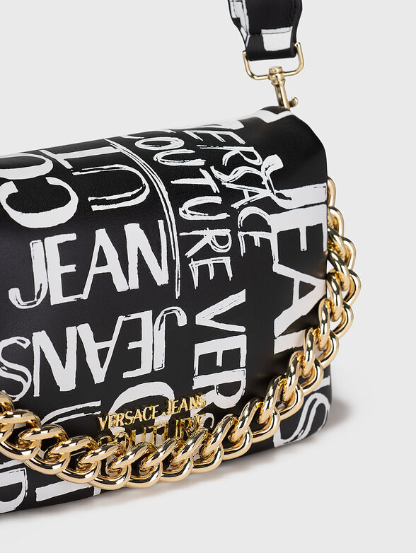 Black bag with logo motifs - 5