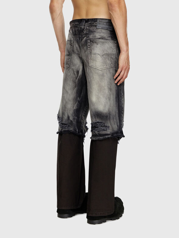 P-HANS black jeans with bleached effect - 2