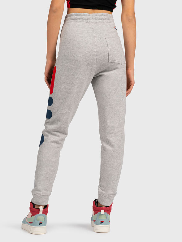 Grey joggers with logo print - 2
