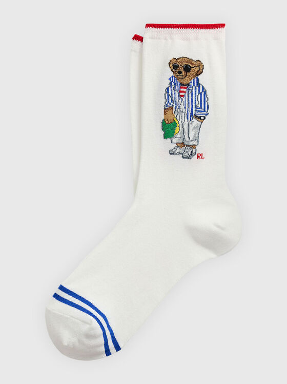 Socks with Polo Bear embroidery - 1