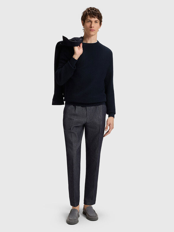 Knitted cotton sweater - 2