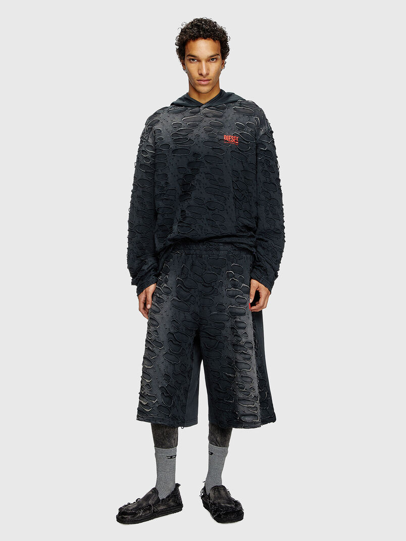 P-ECHIO-R1 shorts with rips - 3