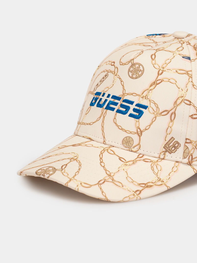 Baseball cap with logo and gold print - 3
