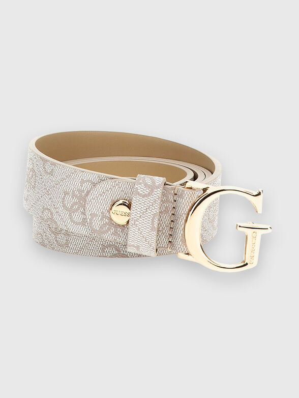 NOELLE belt with logo buckle - 1