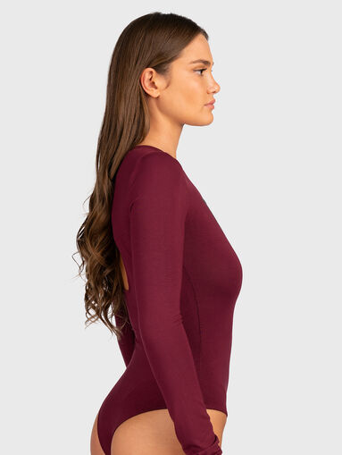Blouse with logo accent and cut-out detail - 4