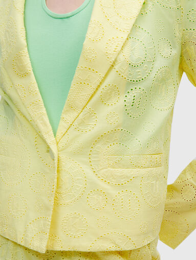 ANGLAISE white blazer with embroidery - 4