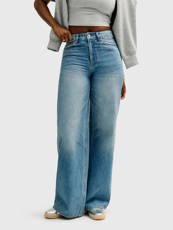 ALBA jeans with rhinestones - 1