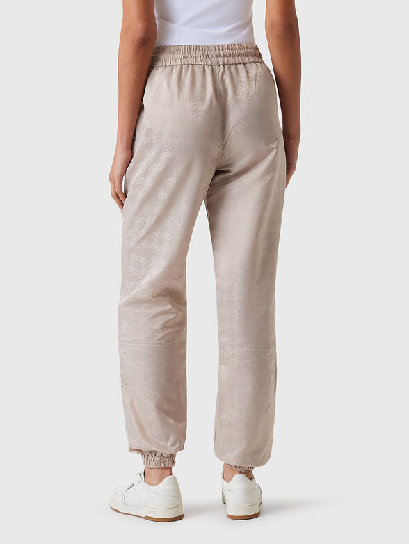Sports trousers with monogram logo print - 2